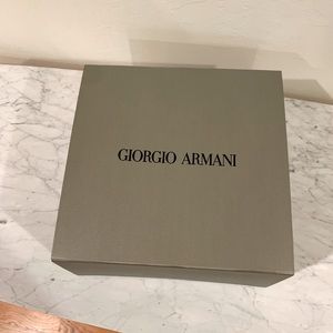 Giorgio Armani gift box only staging decor